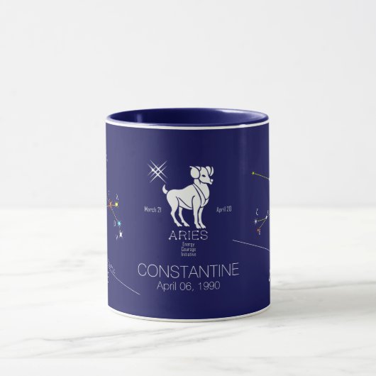 Zodiac Constellation Aries Tasse (Zentrum)