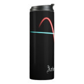 Zodiac Constellation Aries Thermal Tumbler Thermosbecher (Nach links gedreht)
