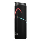 Zodiac Constellation Aries Thermal Tumbler Thermosbecher (Nach rechts gedreht)