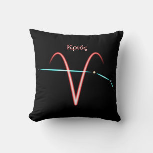 Zodiac Constellation Aries Throw Kissen