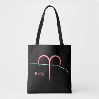 Zodiac Constellation Aries Tote Bag Tasche
