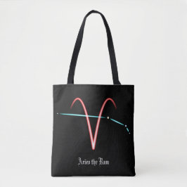 Zodiac Constellation Aries Tote Bag Tasche