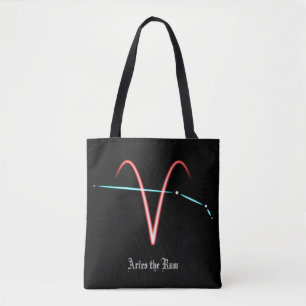 Zodiac Constellation Aries Tote Bag Tasche