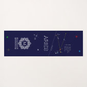 Zodiac Constellation Aries Yogamatte (Rückseite (Horizontal))