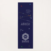 Zodiac Constellation Aries Yogamatte (Rückseite)