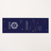 Zodiac Constellation Aries Yogamatte (Vorderseite (Horizontal))
