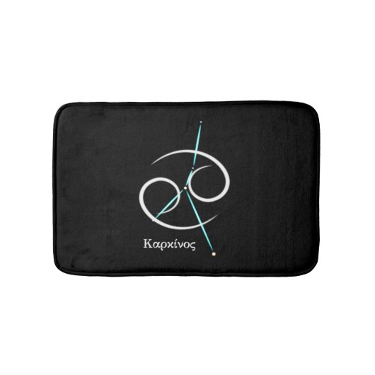Zodiac Constellation Cancer Bath Mat Badematte (Vorderseite)