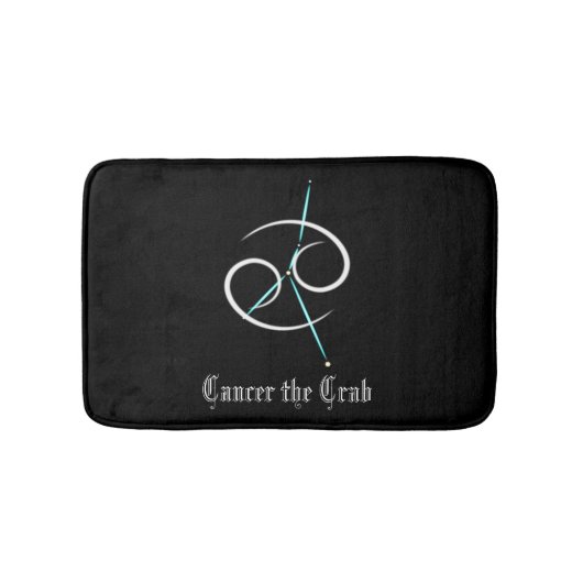 Zodiac Constellation Cancer Bath Mat Badematte (Vorderseite)