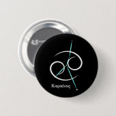 Zodiac Constellation Cancer Button (Vorne & Hinten)
