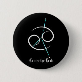 Zodiac Constellation Cancer Button