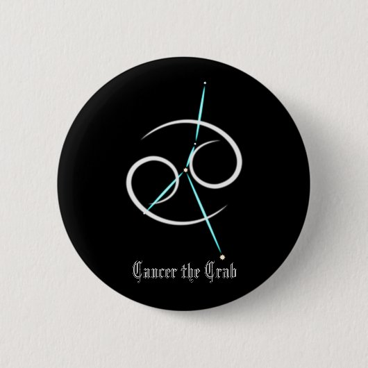 Zodiac Constellation Cancer Button (Vorderseite)