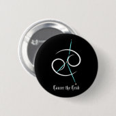 Zodiac Constellation Cancer Button (Vorne & Hinten)