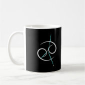 Zodiac Constellation Cancer Coffee Tasse (Links)