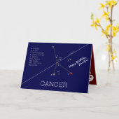 Zodiac Constellation Cancer Karte (Gelbe Blume)