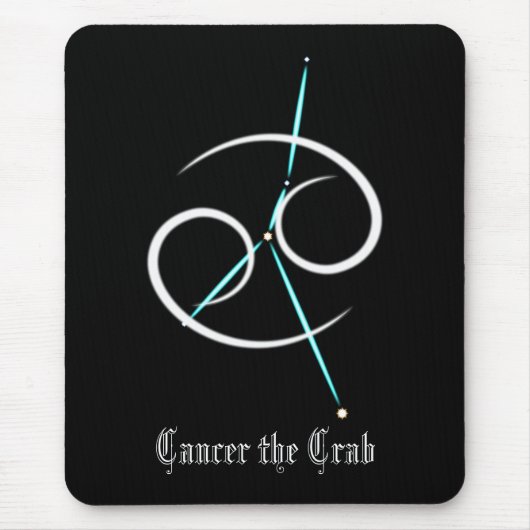 Zodiac Constellation Cancer Maus Pad Mousepad (Vorne)