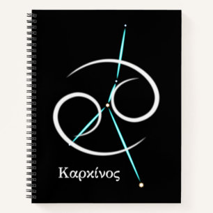 Zodiac Constellation Cancer Notebook Notizblock