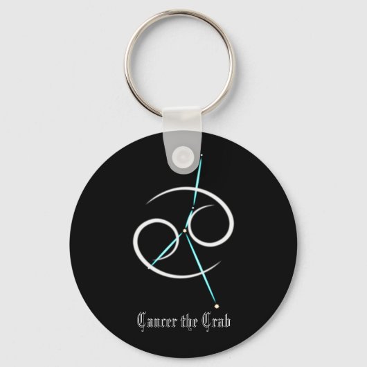 Zodiac Constellation Cancer Schlüsselanhänger (Vorderseite)