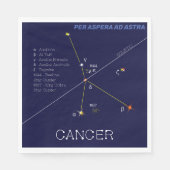 Zodiac Constellation Cancer Serviette (Vorderseite)