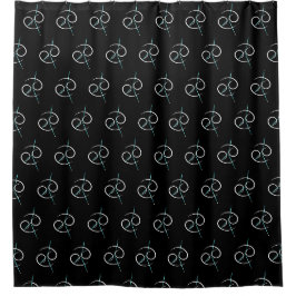 Zodiac Constellation Cancer Shower Vorhang