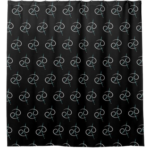 Zodiac Constellation Cancer Shower Vorhang (Vorderseite)