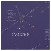 Zodiac Constellation Cancer Stoff (Nahaufnahme)