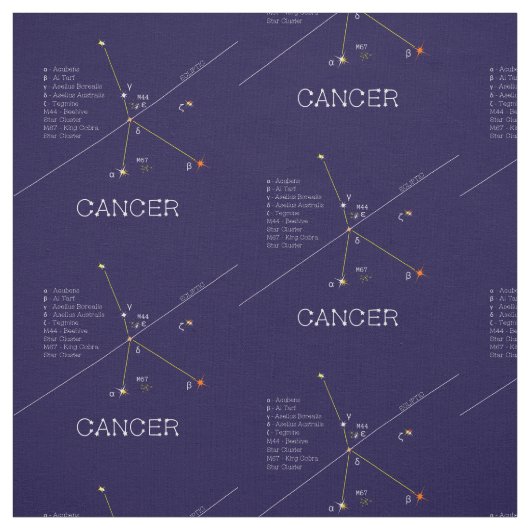 Zodiac Constellation Cancer Stoff (Muster)