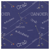 Zodiac Constellation Cancer Stoff (Nahaufnahme)