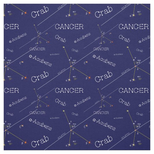 Zodiac Constellation Cancer Stoff (Muster)