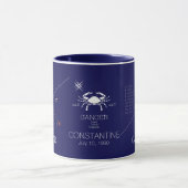Zodiac Constellation Cancer Tasse (Zentrum)
