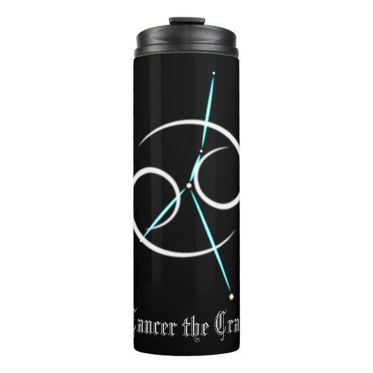 Zodiac Constellation Cancer Thermal Tumbler Thermosbecher (Vorderseite)