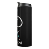 Zodiac Constellation Cancer Thermal Tumbler Thermosbecher (Nach rechts gedreht)