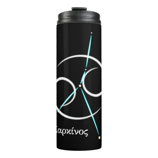 Zodiac Constellation Cancer Thermal Tumbler Thermosbecher (Vorderseite)