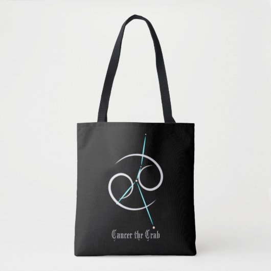 Zodiac Constellation Cancer Tote Bag Tasche (Vorderseite)