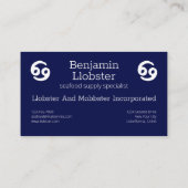 Zodiac Constellation Cancer Visitenkarte (Rückseite)