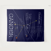 Zodiac Constellation Cancer Wandteppich (Vorderseite (Horizontal))