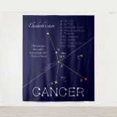 Zodiac Constellation Cancer Wandteppich (Vorderseite)