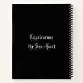 Zodiac Constellation Capricorn Notebook Notizblock (Rückseite)