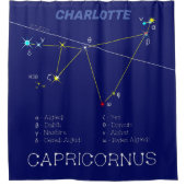 Zodiac Constellation Capricornus Duschvorhang (Vorderseite)