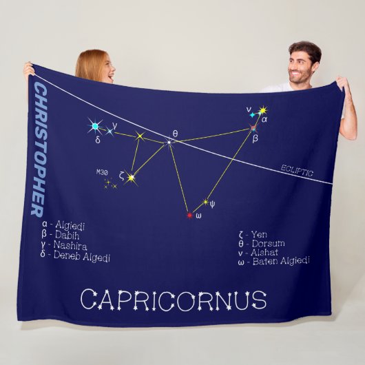 Zodiac Constellation Capricornus Fleecedecke (Beispiel)