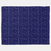 Zodiac Constellation Capricornus Fleecedecke (Vorderseite (Horizontal))