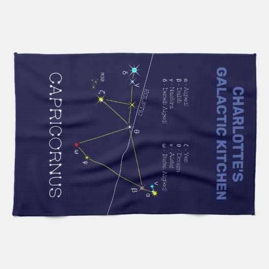 Zodiac Constellation Capricornus Geschirrtuch (Horizontal)