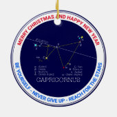 Zodiac Constellation Capricornus Keramik Ornament (Hinten)