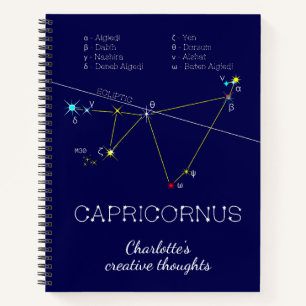 Zodiac Constellation Capricornus Notizblock