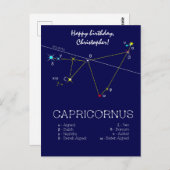 Zodiac Constellation Capricornus Postkarte (Vorne/Hinten)