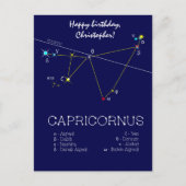 Zodiac Constellation Capricornus Postkarte (Vorderseite)