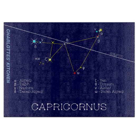 Zodiac Constellation Capricornus Schneidebrett (Vorderseite)
