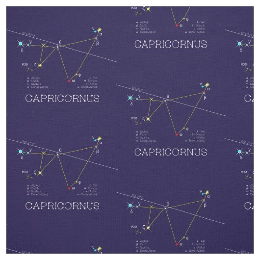 Zodiac Constellation Capricornus Stoff (Muster)