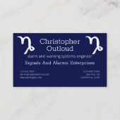 Zodiac Constellation Capricornus Visitenkarte (Rückseite)