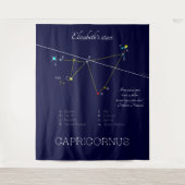 Zodiac Constellation Capricornus Wandteppich (Vorderseite)