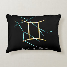Zodiac Constellation Gemini Akzent Pillow Dekokissen